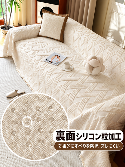 爪が引っかかりにくい 厚手ソファカバー 秋冬